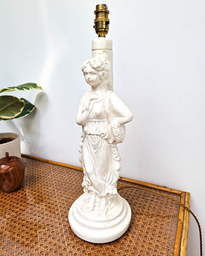 Large Plaster Statue Table Lamp (inc. shade)