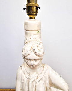 Large Plaster Statue Table Lamp (inc. shade)
