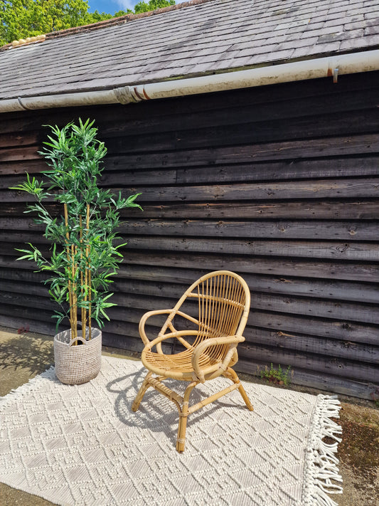 Vintage Bamboo Accent Chair