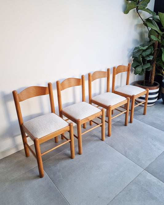 Mid Century Beech Habitat Dining Chairs