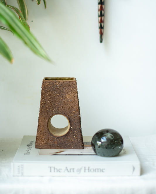 Mid Century Brutalist Studio Pottery Vase