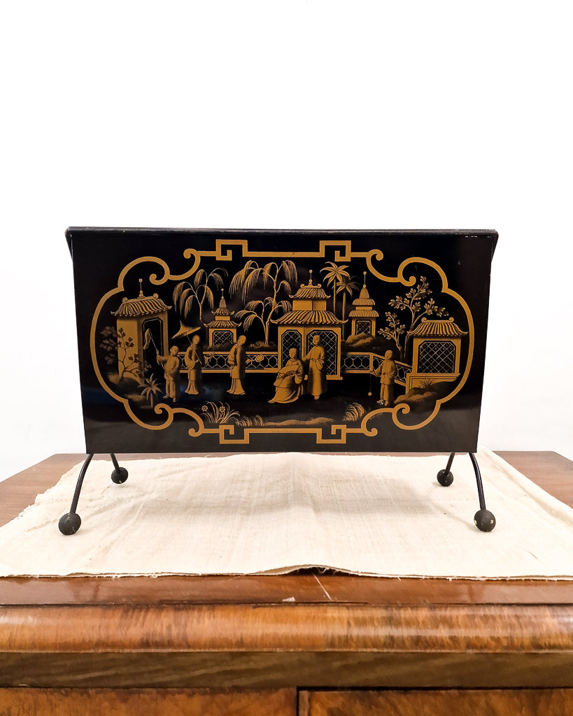 Vintage Chinoiserie Magazine Rack