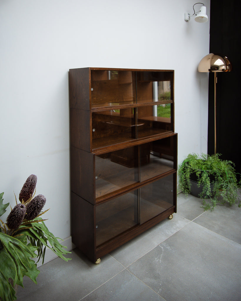 Vintage Criterion Sectional Oak Bookcase