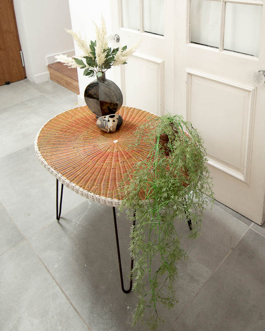 Retro Wicker Effect Coffee Table