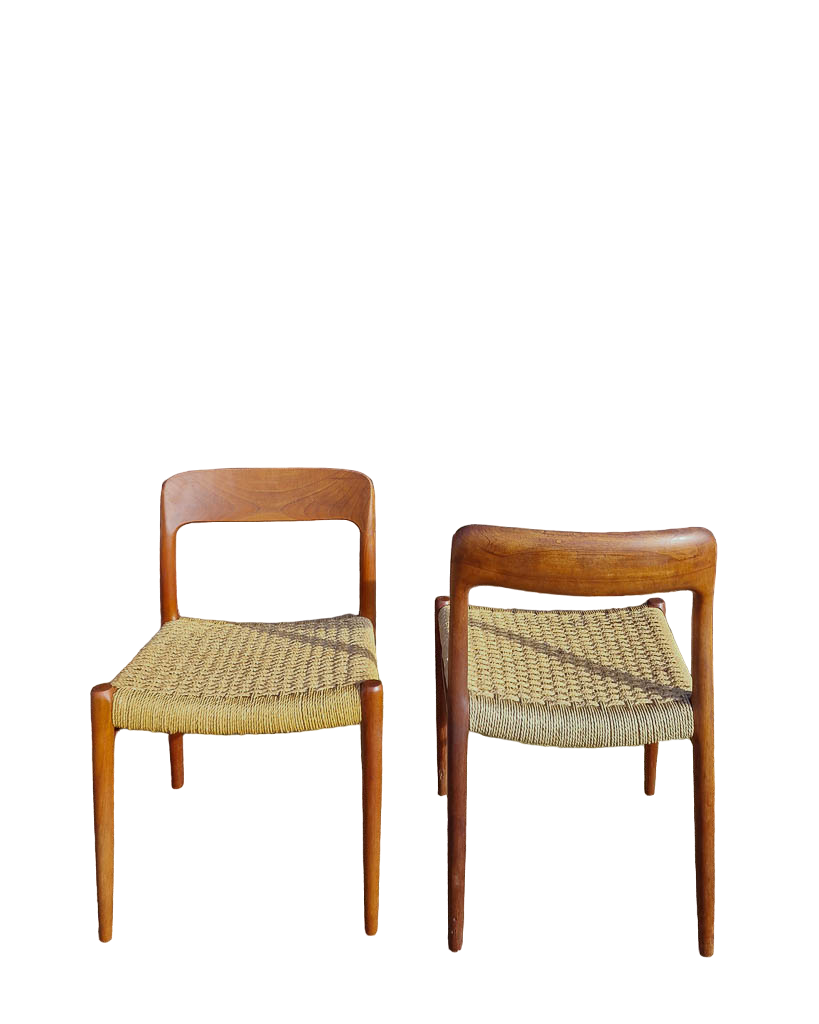 Mid Century Neils Moller Model 75 Dining Chairs (Set of 6)