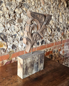 Antique Indian Corbel Wooden Sculpture