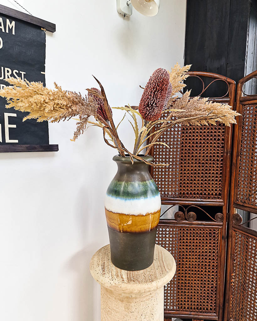 Mid Century Large Studio Ceramic Pottery Vase