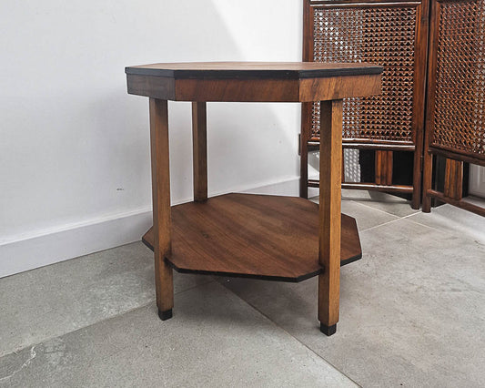 Art Deco Walnut Side Table