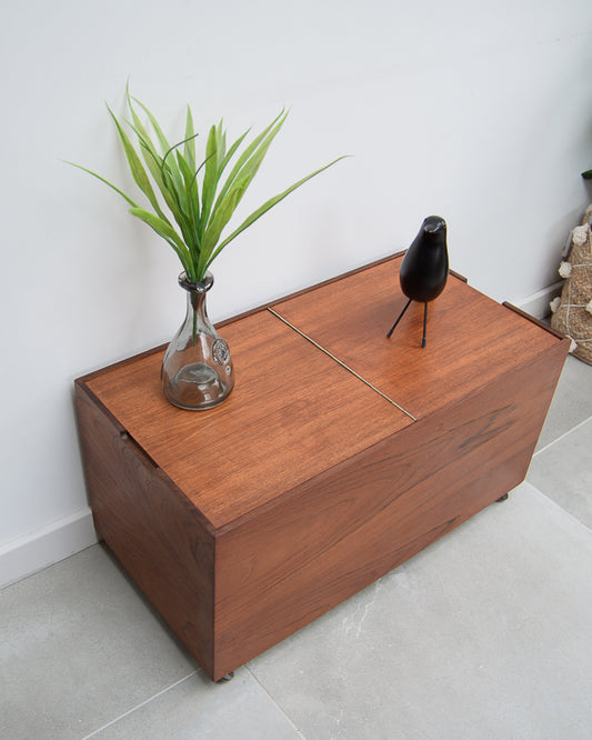Retro Mid Century Coffee Table / Vinyl Records Cabinet