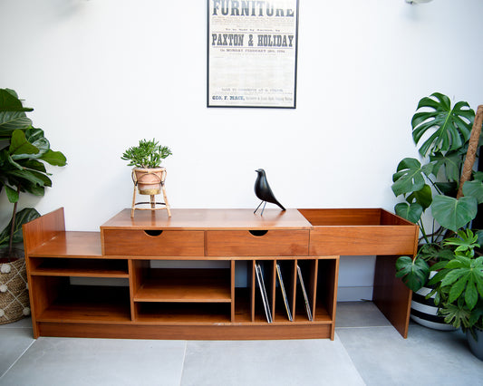 Mid Century Swedish Expandable TV / Media Unit