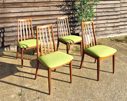 Mid Century Teak Dining Table & Chairs (x 4)