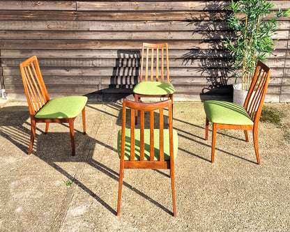 Mid Century Teak Dining Table & Chairs (x 4)