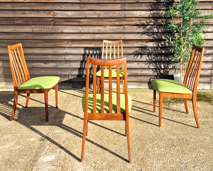Mid Century Teak Dining Table & Chairs (x 4)