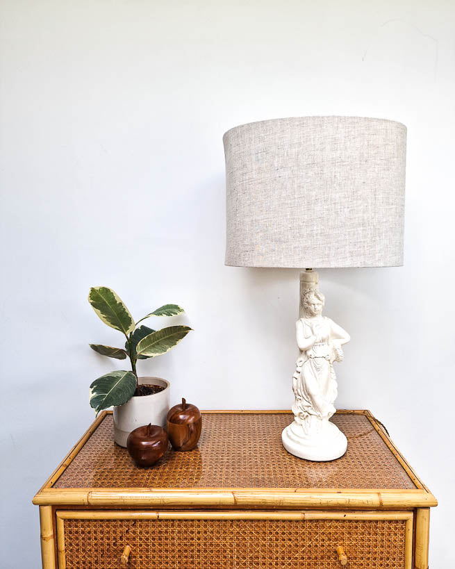 Large Plaster Statue Table Lamp (inc. shade)