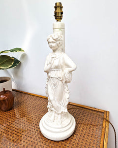 Large Plaster Statue Table Lamp (inc. shade)