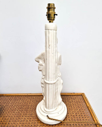 Large Plaster Statue Table Lamp (inc. shade)