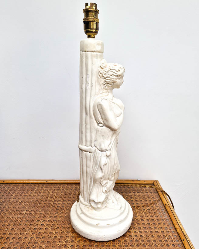 Large Plaster Statue Table Lamp (inc. shade)