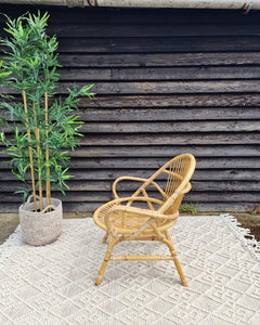 Vintage Bamboo Accent Chair