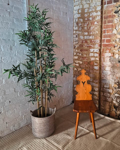 Brutalist Pine Dining Chairs (x4)