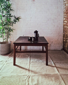 Mid Century Brutalist Square Coffee Table