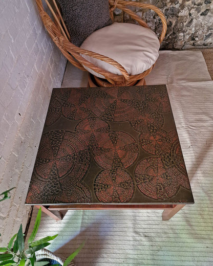 Mid Century Brutalist Square Coffee Table