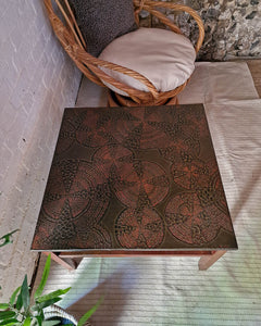 Mid Century Brutalist Square Coffee Table