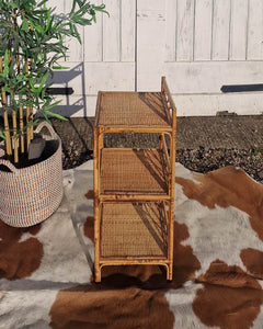 Bamboo Bedside Side Tables (Pair)