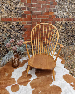 Mid Century Ercol No 317 Grandfather Armchair