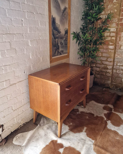 Mid Century G Plan Small Oak Chest of Drawers Brandon E Gomme
