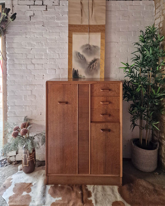 Mid Century G Plan Brandon Tallboy / Gentleman's Wardrobe