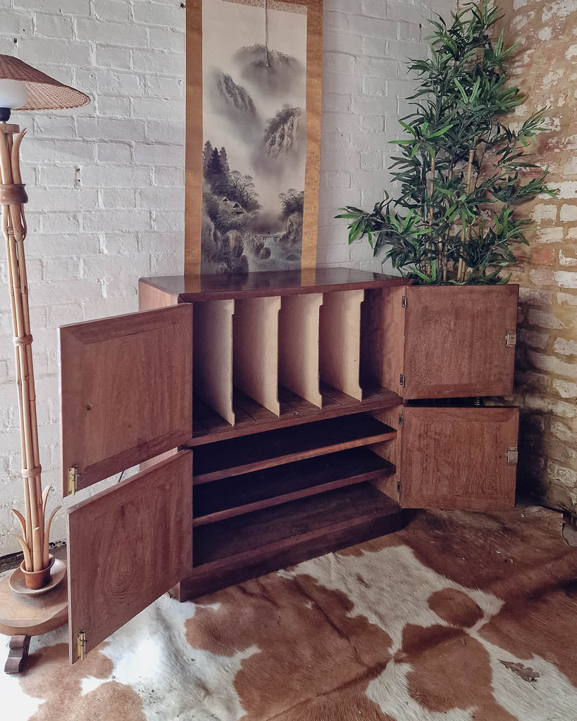 Mid Century LP Vinyl Record Unit / Cabinet (12")