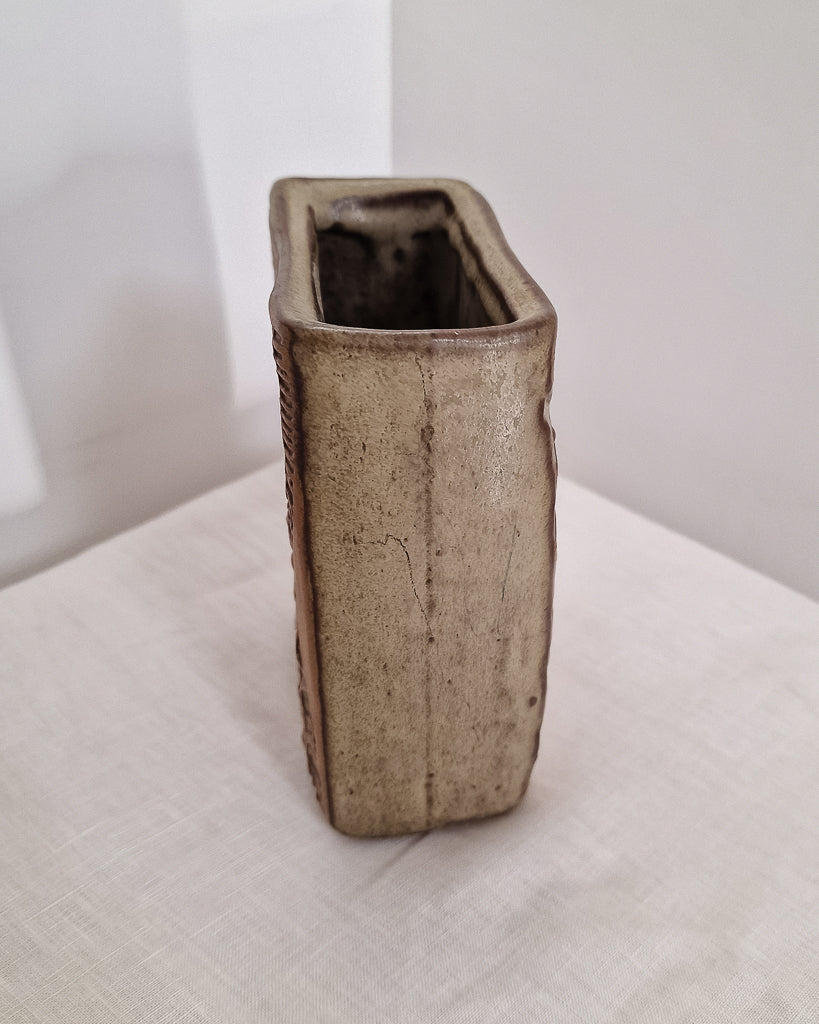 Mid Century Brutalist Studio Pottery Vase