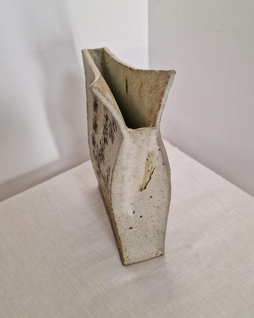 Mid Century Studio Brutalist Pottery Vase