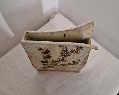 Mid Century Studio Brutalist Pottery Vase