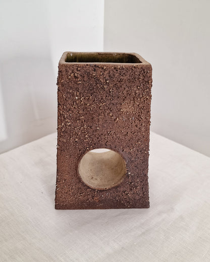 Mid Century Brutalist Studio Pottery Vase