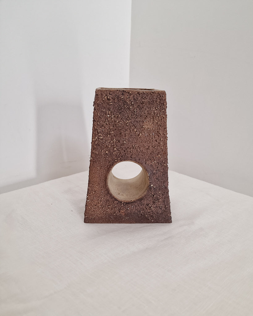 Mid Century Brutalist Studio Pottery Vase