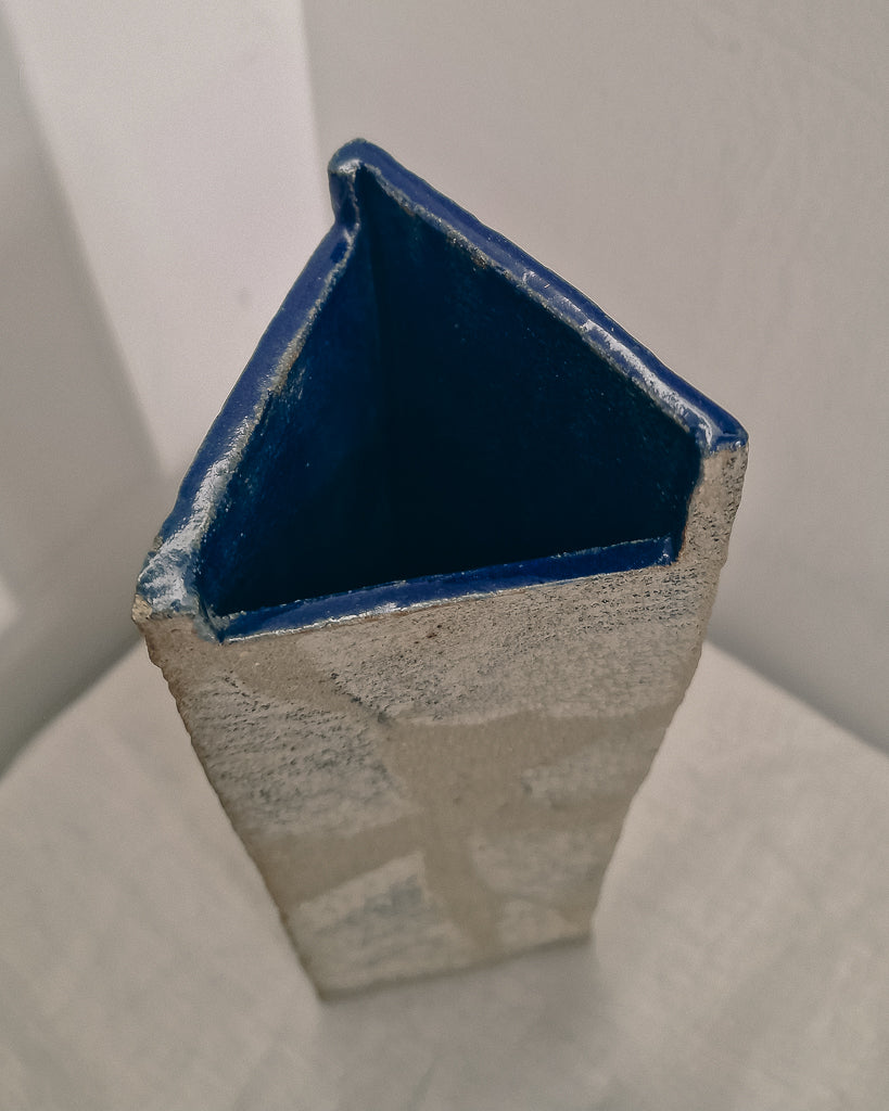 Mid Century Studio Brutalist Pottery Vase