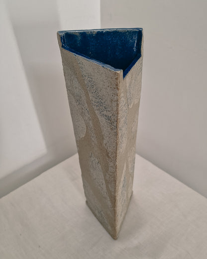 Mid Century Studio Brutalist Pottery Vase