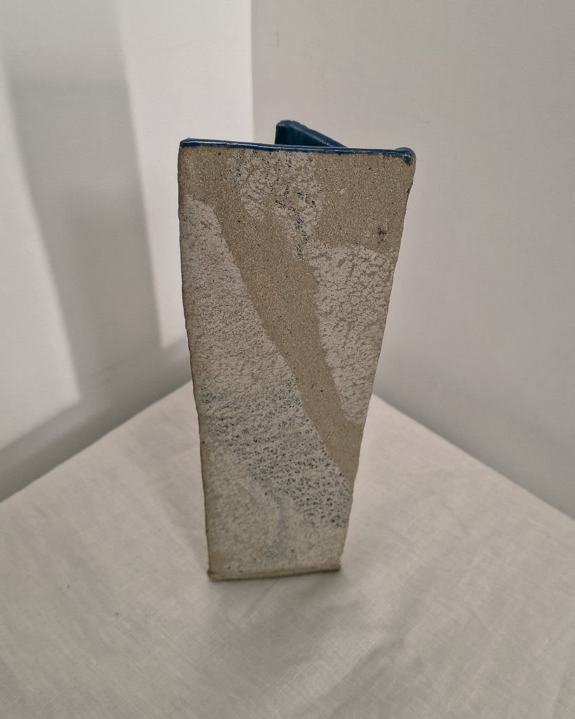 Mid Century Studio Brutalist Pottery Vase