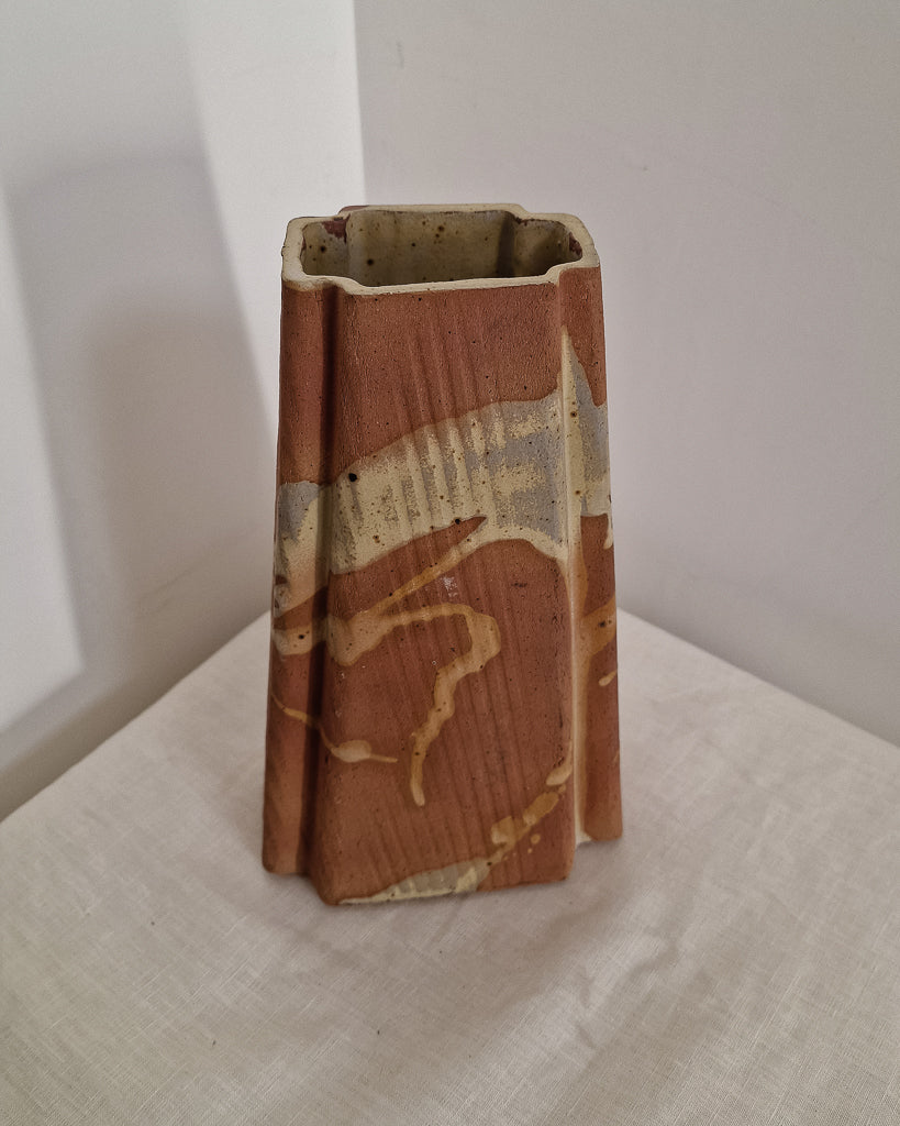 Mid Century Brutalist Studio Pottery Vase