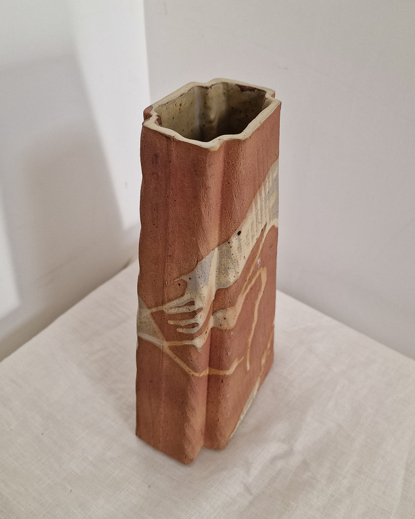 Mid Century Brutalist Studio Pottery Vase