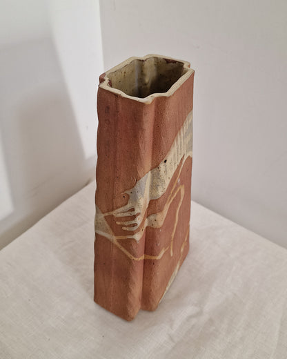 Mid Century Brutalist Studio Pottery Vase