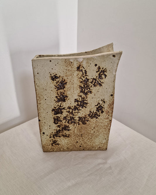 Mid Century Studio Brutalist Pottery Vase