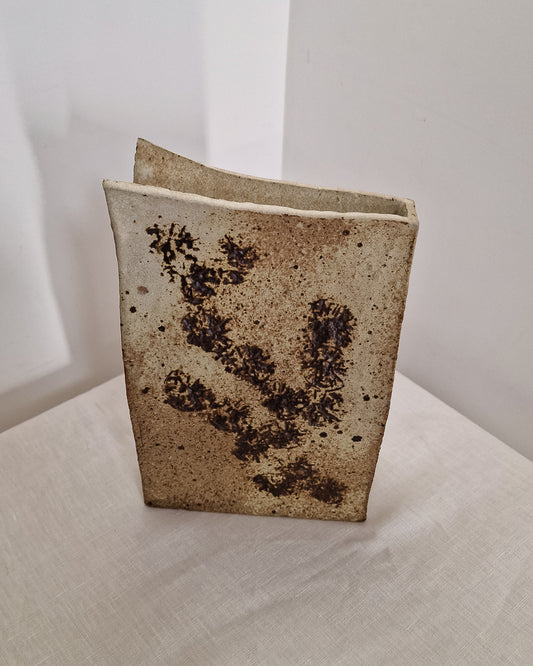 Mid Century Studio Brutalist Pottery Vase