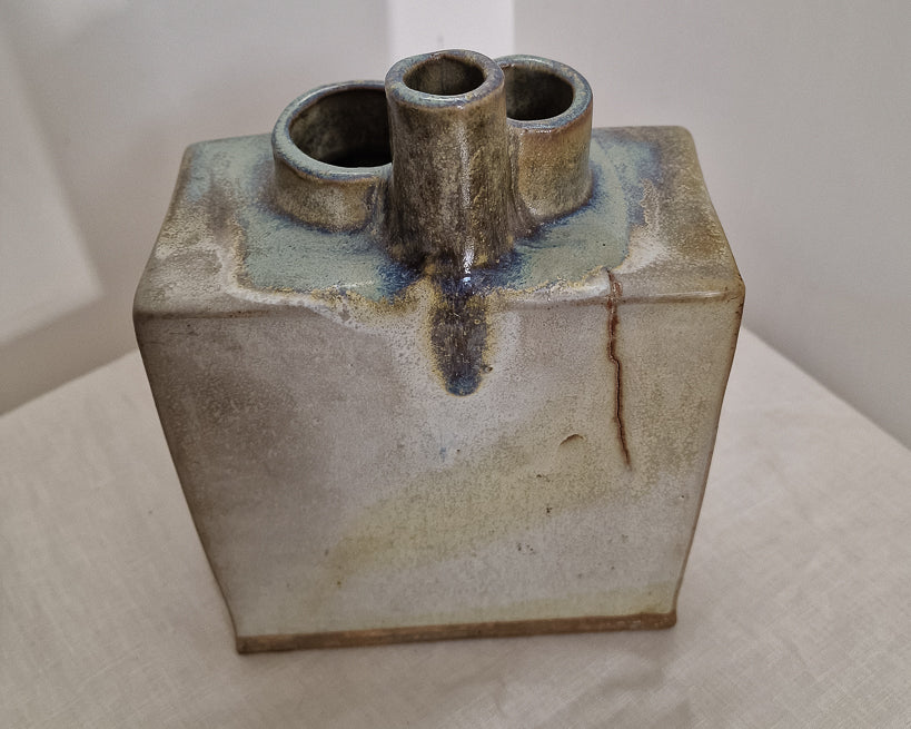 Mid Century Studio Brutalist Pottery Vase
