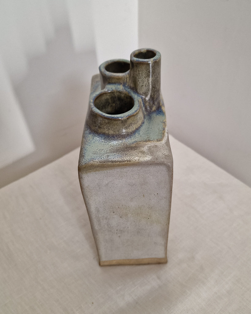 Mid Century Studio Brutalist Pottery Vase
