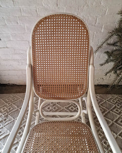 Mid Century Thonet Rocking Chair (White)