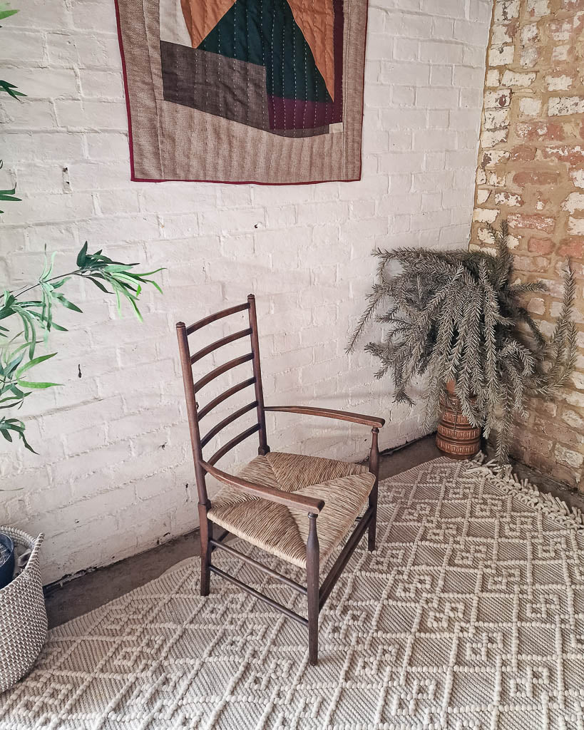 Arts & Craft Low Fireside Liberty & Co Chair & Stool
