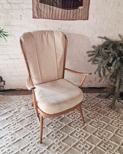 Pair Mid Century Ercol No 835 Evergreen Armchair