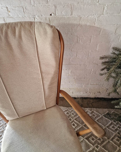 Pair Mid Century Ercol No 835 Evergreen Armchair